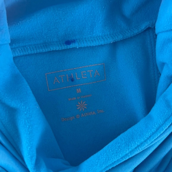 Athleta Tyrollean T neck yoga gym workout long sleeve shirt pullover medium - Picture 3 of 8